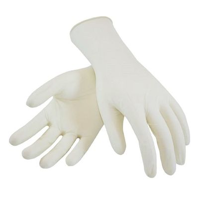 乳白色の白い240mmの長さの環境使い捨て可能な医学の乳液の手袋