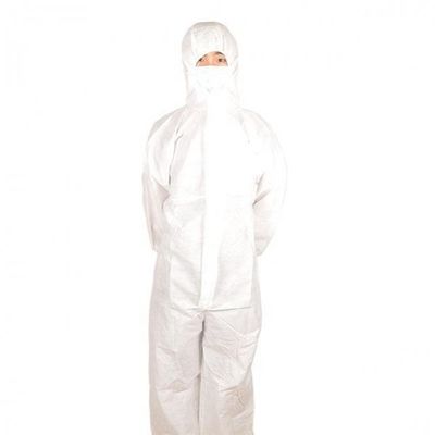 白人30-70gsmペインターの使い捨て可能な保護つなぎ服はスーツを働かせる