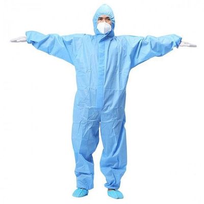 フードが付いているSignoのグループ40Gsmの使い捨て可能な保護つなぎ服の化学スーツ
