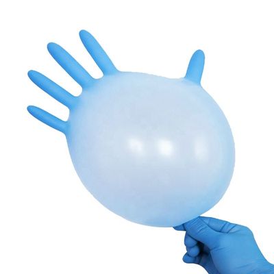 ASTM D6319の青機械工のための6つのミルの使い捨て可能なニトリルの手袋