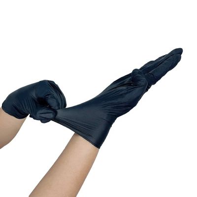 さび止め5つのミルの黒のニトリルの手袋/病院Xlの生殖不能の手袋