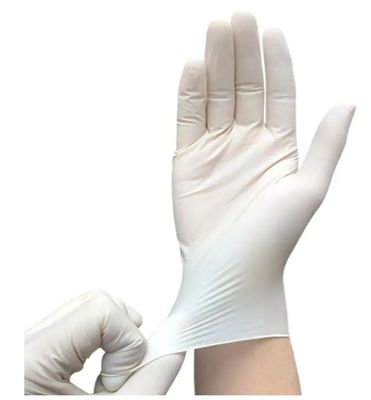 通気性のAQL 0.65 EN374は台所食糧接触のための乳液の手袋を粉にした