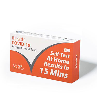 IHealth 15の分の明確な19の急速なテスト急速な家テスト キットのFDAのすくいの綿棒